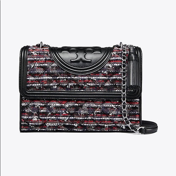fleming tweed convertible shoulder bag